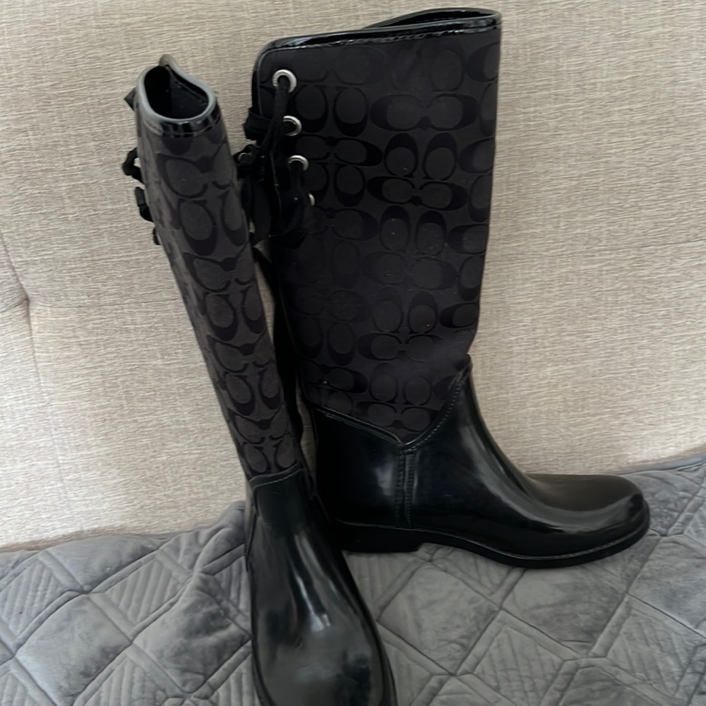Coach rain boots